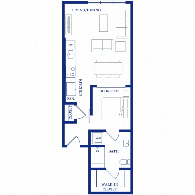 Floor plan layout diagram for A4